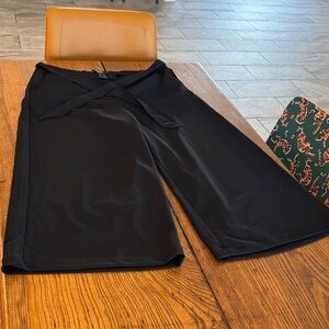 Rewash Black Wide-Leg Pants
